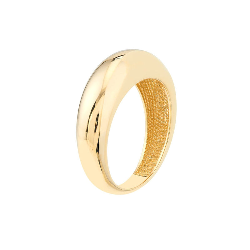 Birmingham Jewelry - 14K Yellow Gold Domed Puff Ring - Birmingham Jewelry