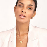 Birmingham Jewelry - 14K Yellow Gold Dot Diamond Mariner Paper Clip Necklace - Birmingham Jewelry