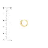 Birmingham Jewelry - 14K Yellow Gold Double Bar Ascending Diamond Hoop Earrings - Birmingham Jewelry