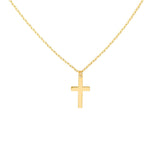 Birmingham Jewelry - 14K Yellow Gold Double Cross Adjustable Duet Necklace - Birmingham Jewelry