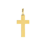 Birmingham Jewelry - 14K Yellow Gold Fancy Black Enamel Cross Pendant - Birmingham Jewelry