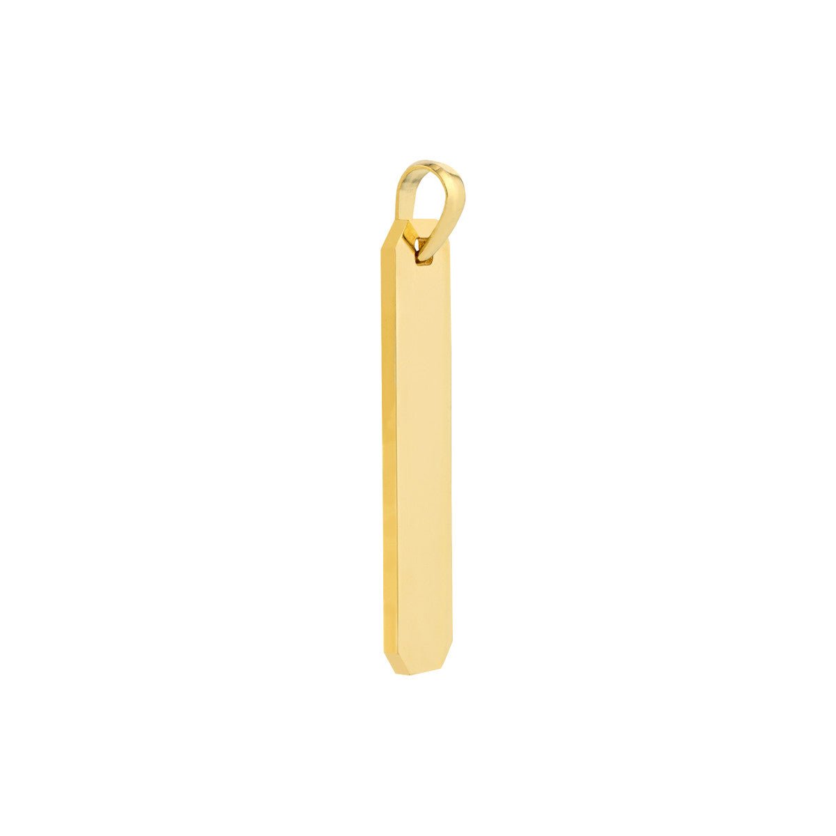 Birmingham Jewelry - 14K Yellow Gold Fancy Elongated Octagon Bar - Birmingham Jewelry