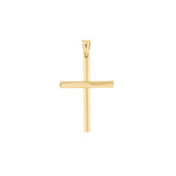 Birmingham Jewelry - 14K Yellow Gold Flat Cross Pendant - Birmingham Jewelry