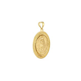 Birmingham Jewelry - 14K Yellow Gold Framed St Christopher Medal - Birmingham Jewelry