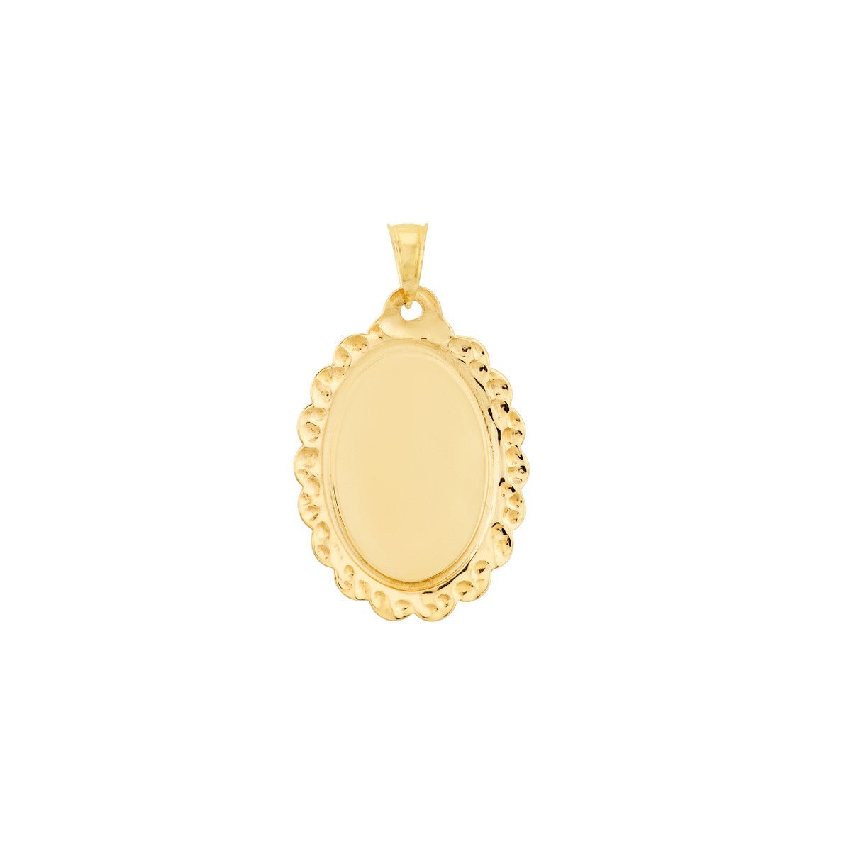 Birmingham Jewelry - 14K Yellow Gold Framed St. Christopher Medal - Birmingham Jewelry