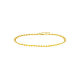 Birmingham Jewelry - 14K Yellow Gold Full Disc Anklet - Birmingham Jewelry