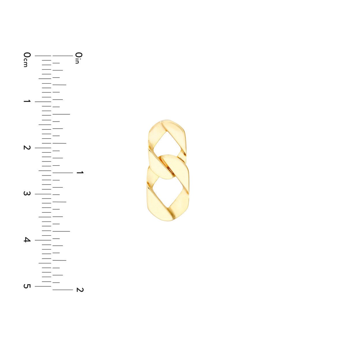 Birmingham Jewelry - 14K Yellow Gold Graduated Chain Link Earrings - Birmingham Jewelry