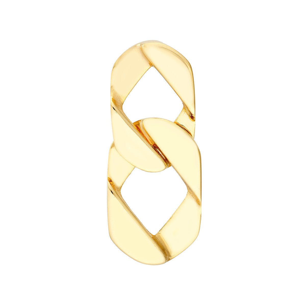 Birmingham Jewelry - 14K Yellow Gold Graduated Chain Link Earrings - Birmingham Jewelry