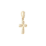 Birmingham Jewelry - 14K Yellow Gold Graduating Mini CZ Cross Pendant - Birmingham Jewelry