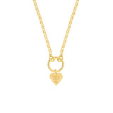 Birmingham Jewelry - 14K Yellow Gold Heart Engravable Charm - Birmingham Jewelry