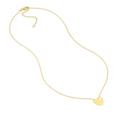 Birmingham Jewelry - 14K Yellow Gold Heart with Cutout Adjustable Necklace - Birmingham Jewelry