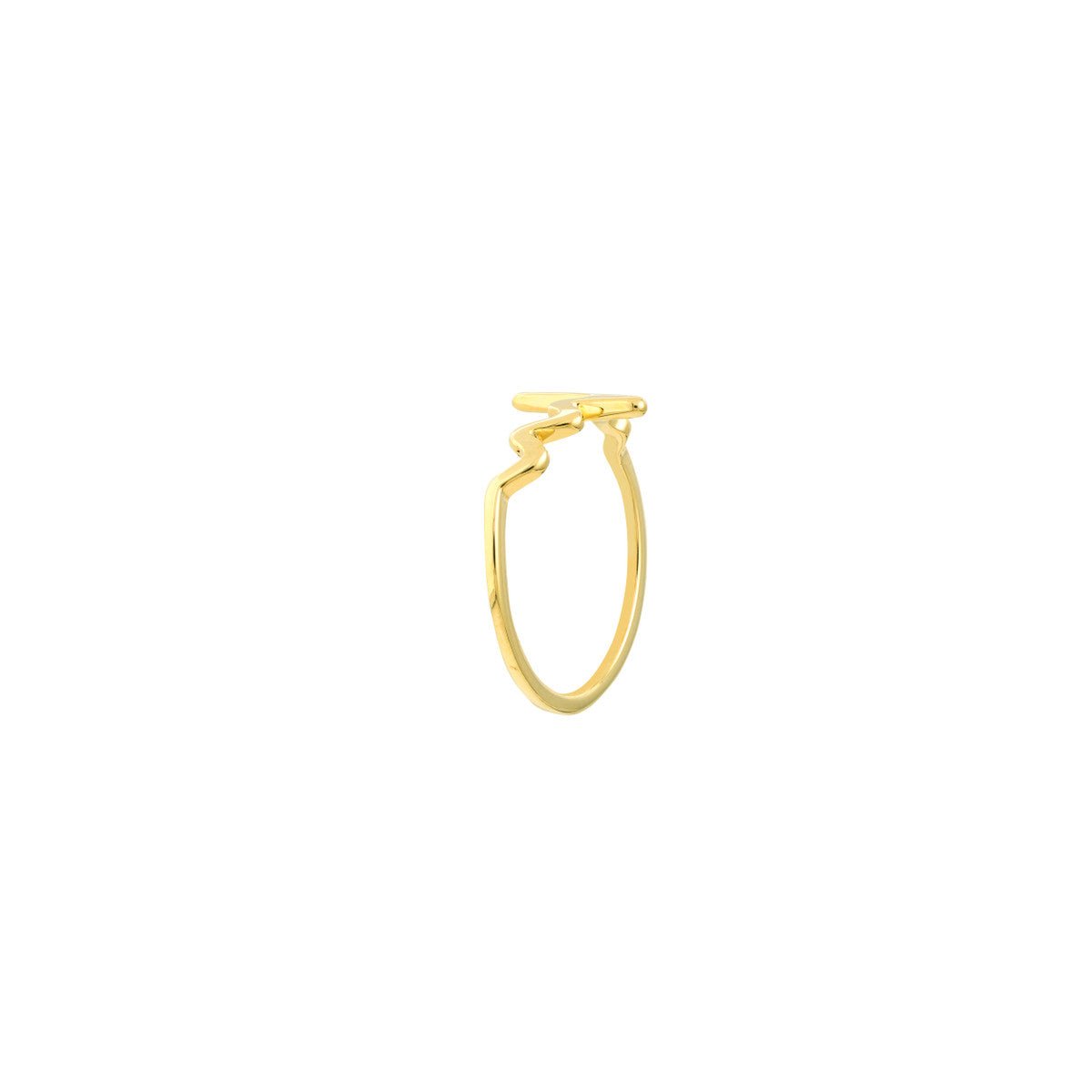 Birmingham Jewelry - 14K Yellow Gold Heartbeat Ring - Birmingham Jewelry