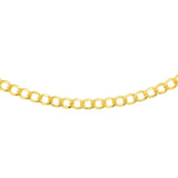 Birmingham Jewelry - 14K Yellow Gold Hollow Cuban Curb Chain Adjustable Choker - Birmingham Jewelry