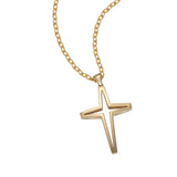 14K Yellow Gold hollowed-out crosses Pendant Necklace Birmingham Jewelry Necklace Birmingham Jewelry 