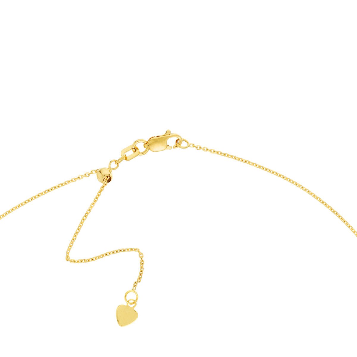 Birmingham Jewelry - 14K Yellow Gold Horn Drop with Diamond Adjustable Choker - Birmingham Jewelry