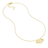 Birmingham Jewelry - 14K Yellow Gold Infinity Open Heart Pendant Necklace - Birmingham Jewelry