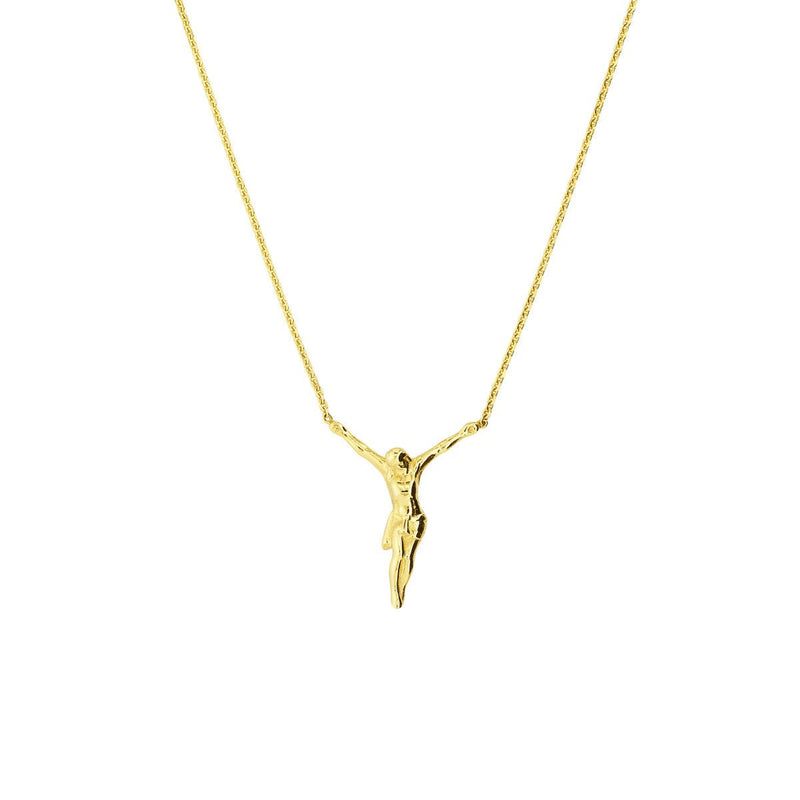 Birmingham Jewelry - 14K Yellow Gold Jesus Christ Necklace - Birmingham Jewelry