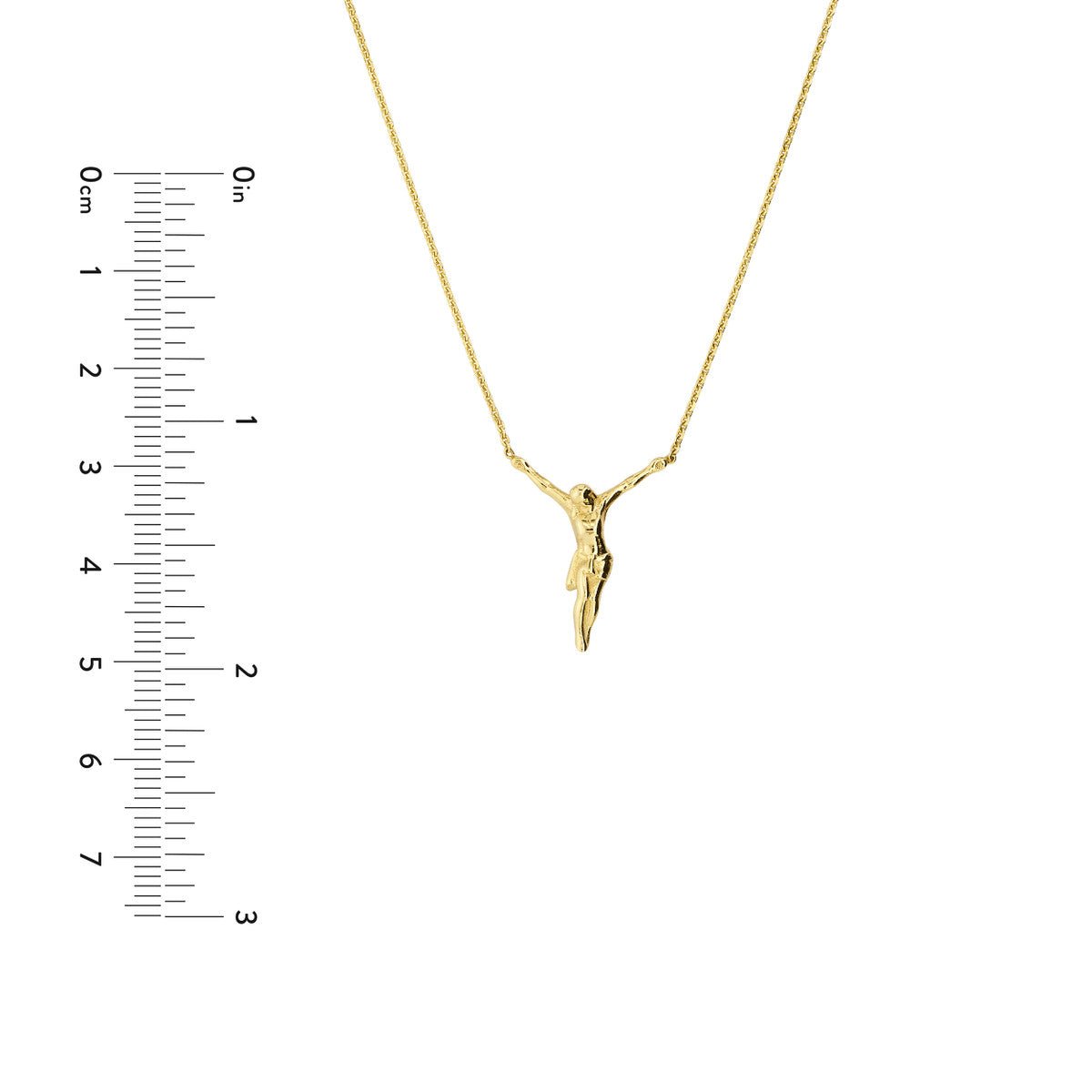 Birmingham Jewelry - 14K Yellow Gold Jesus Christ Necklace - Birmingham Jewelry