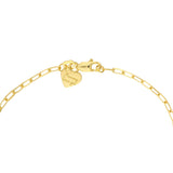 Birmingham Jewelry - 14K Yellow Gold Kid's Paper Clip Chain ID Bracelet with Heart - Birmingham Jewelry