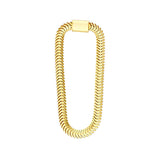 Birmingham Jewelry - 14K Yellow Gold Loop Snake Chain Earrings - Birmingham Jewelry