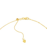 Birmingham Jewelry - 14K Yellow Gold Mary and Cross Dangles Adjustable Choker - Birmingham Jewelry