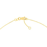 Birmingham Jewelry - 14K Yellow Gold Mini Diamond Tapered Cross Adjustable Bracelet - Birmingham Jewelry