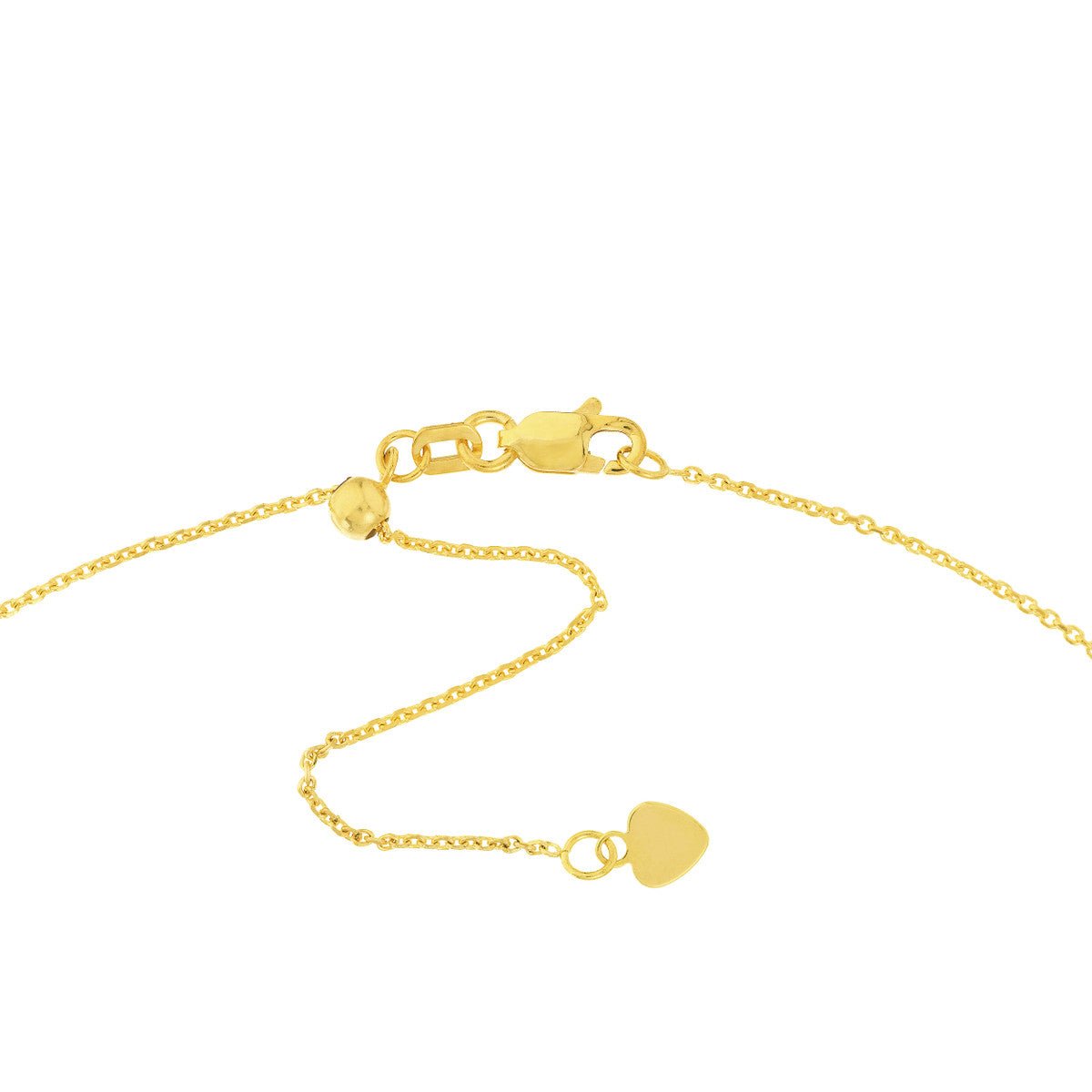 Birmingham Jewelry - 14K Yellow Gold Mini Engravable Oval Plate Adjustable Choker - Birmingham Jewelry