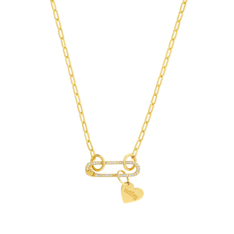Birmingham Jewelry - 14K Yellow Gold Mini Slanted Heart Engravable Charm - Birmingham Jewelry