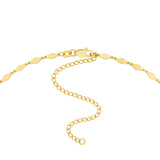 Birmingham Jewelry - 14K Yellow Gold Mirror Diamond Shape Link Adj. Choker Necklace - Birmingham Jewelry