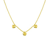 Birmingham Jewelry - 14K Yellow Gold Mommy Loves You Triple Puff Heart Adj. Necklace - Birmingham Jewelry