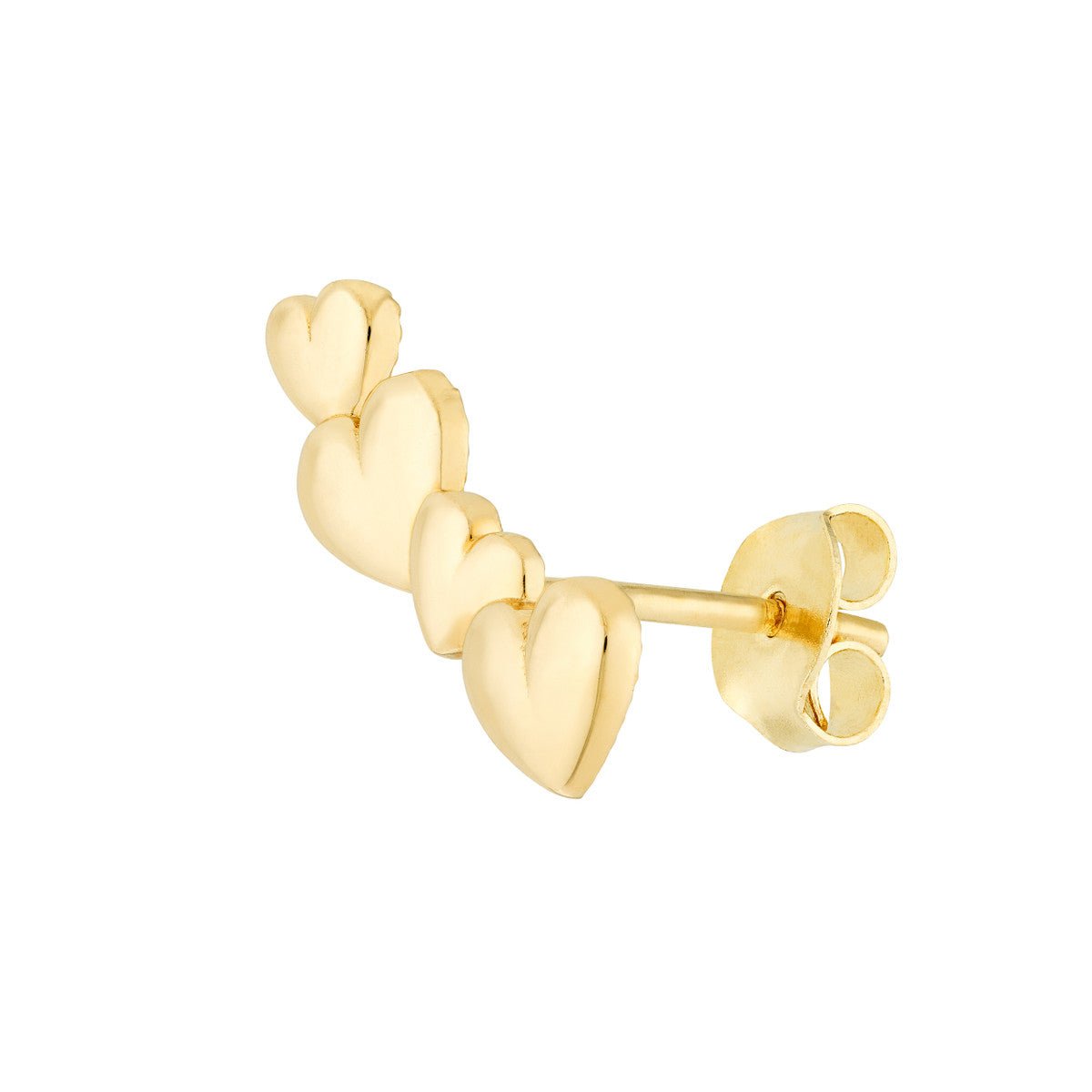 Birmingham Jewelry - 14K Yellow Gold Multi Heart Earrings - Birmingham Jewelry