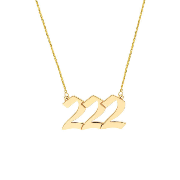 Birmingham Jewelry - 14K Yellow Gold Numerology Angelical No 222 - Alignment - Birmingham Jewelry