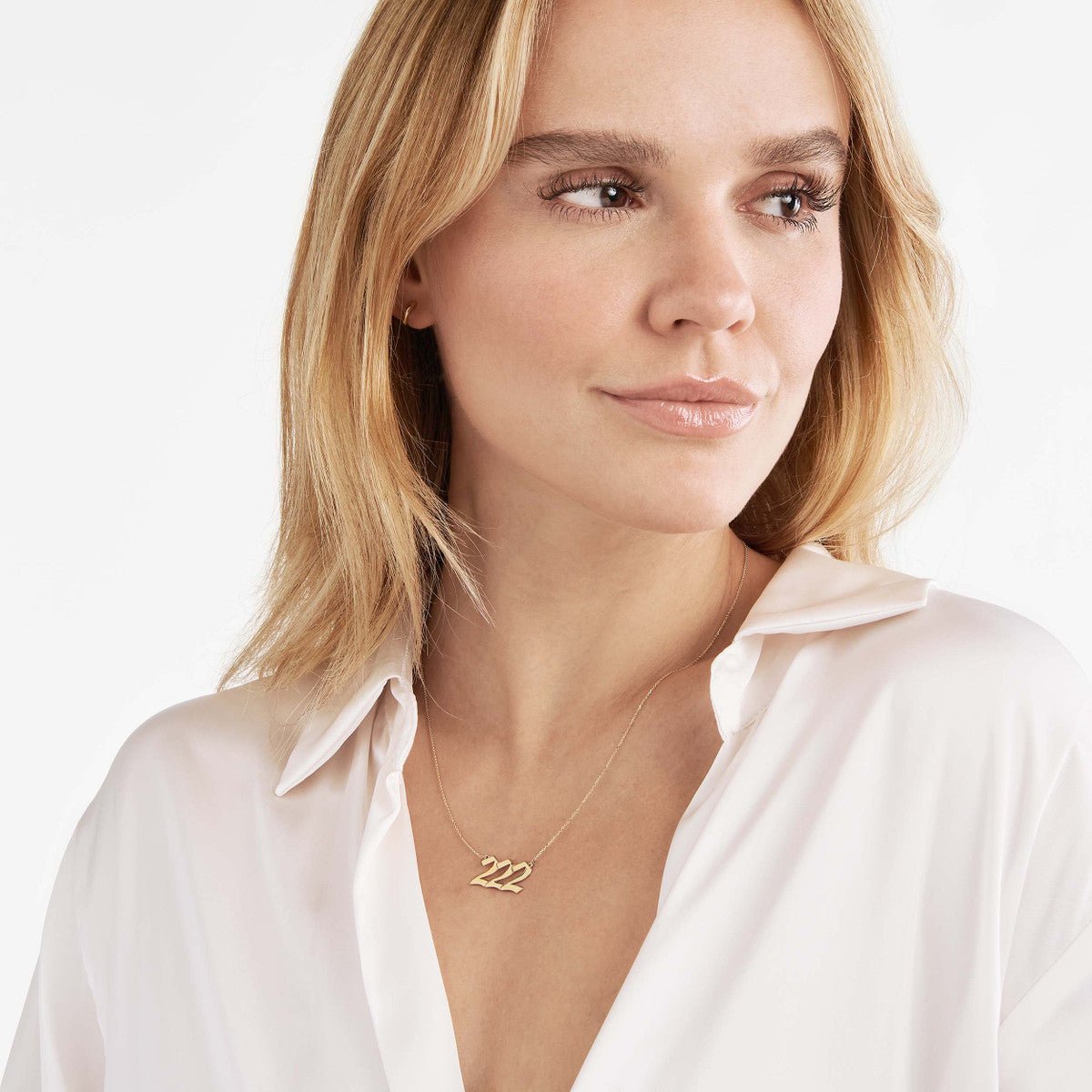 Birmingham Jewelry - 14K Yellow Gold Numerology Angelical No 222 - Alignment - Birmingham Jewelry