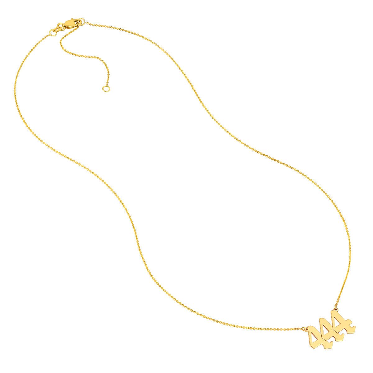 Birmingham Jewelry - 14K Yellow Gold Numerology Angelical No 444 - Protection - Birmingham Jewelry