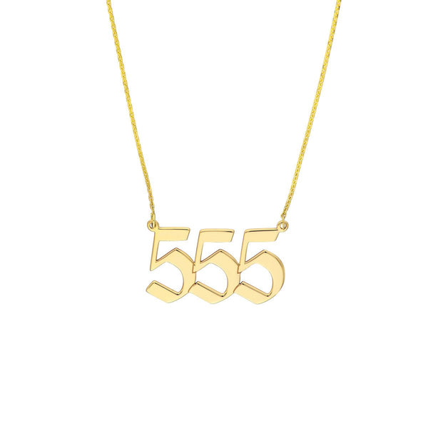 Birmingham Jewelry - 14K Yellow Gold Numerology Angelical No 555 - Change - Birmingham Jewelry