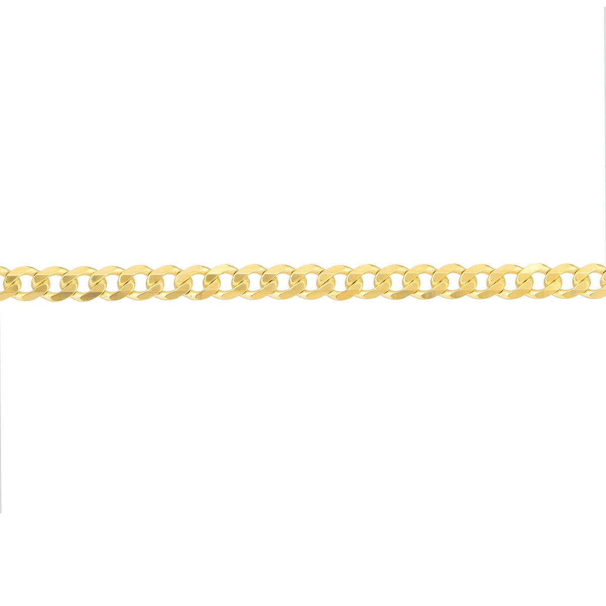 Birmingham Jewelry - 14K Yellow Gold Open Curb Chain Adjustable Anklet - Birmingham Jewelry