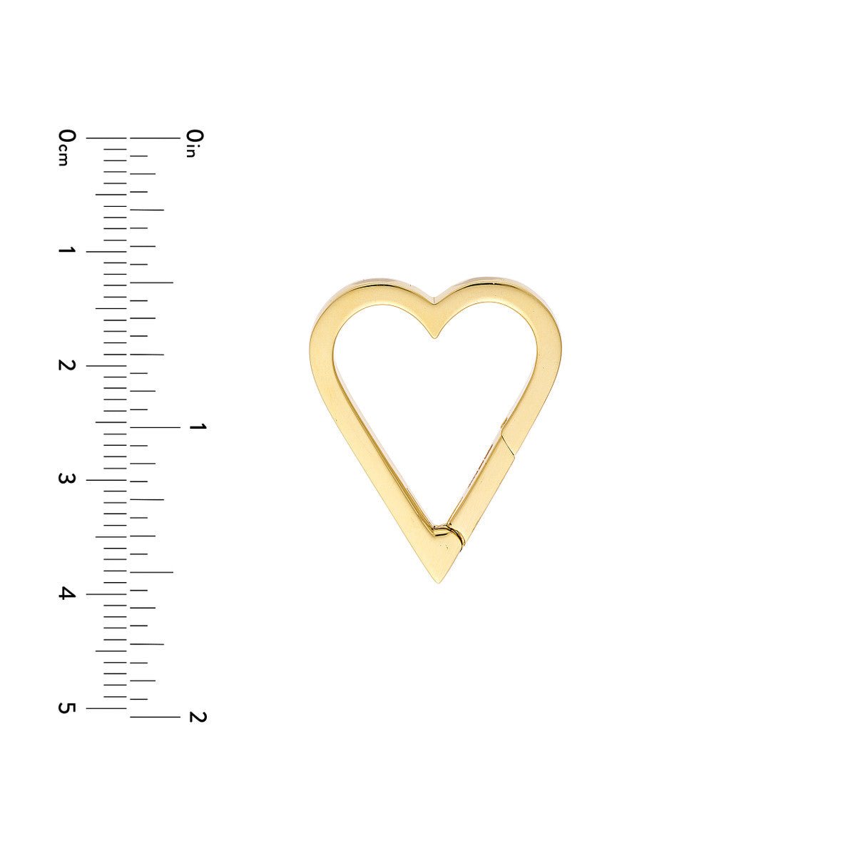 14K Yellow Gold Open Heart Push Lock Birmingham Jewelry Push Locket Birmingham Jewelry 