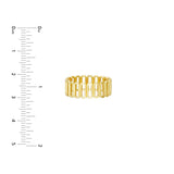 Birmingham Jewelry - 14K Yellow Gold Open Paper Clip Side by Side Ring - Birmingham Jewelry