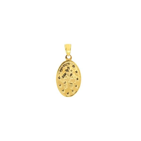 Birmingham Jewelry - 14K Yellow Gold Oval Blessed Mary Medal - Birmingham Jewelry