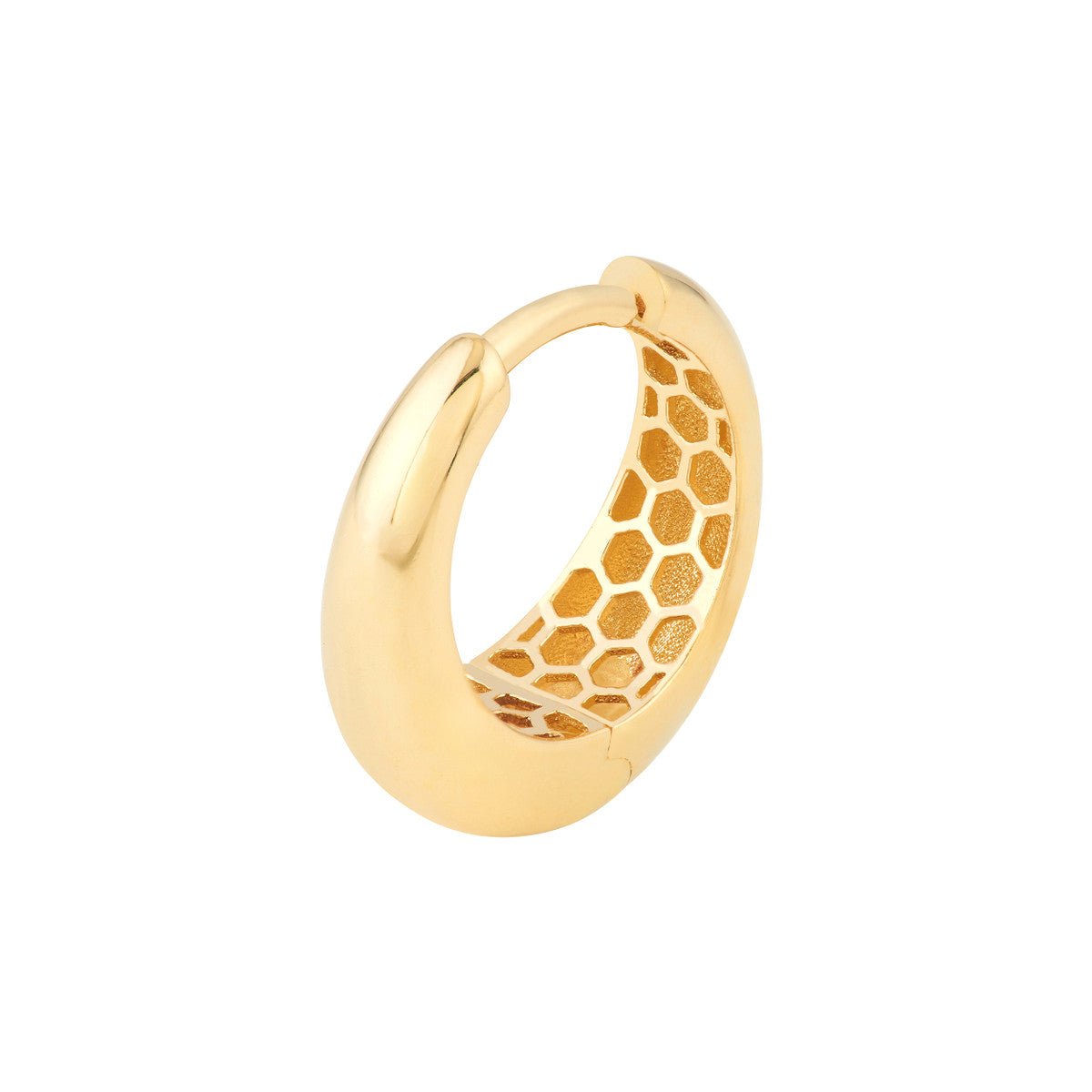 Birmingham Jewelry - 14K Yellow Gold Oval Shape Huggie Earrings - Birmingham Jewelry