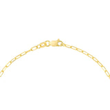 Birmingham Jewelry - 14K Yellow Gold Paper Clip Anklet with ID Bar Anklet - Birmingham Jewelry