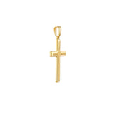 Birmingham Jewelry - 14K Yellow Gold Polished with Raised Satin Cross Pendant - Birmingham Jewelry