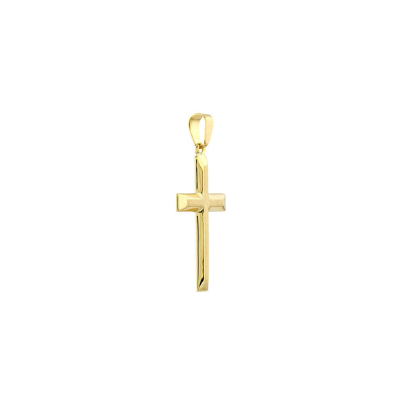 Birmingham Jewelry - 14K Yellow Gold Raised Cross Pendant - Birmingham Jewelry