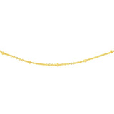 Birmingham Jewelry - 14K Yellow Gold Saturn Chain Adjustable Choker - Birmingham Jewelry