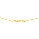 Birmingham Jewelry - 14K Yellow Gold Script Mama Adjustable Choker - Birmingham Jewelry