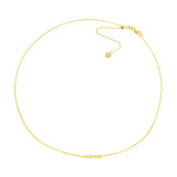 Birmingham Jewelry - 14K Yellow Gold Script Mama Adjustable Choker - Birmingham Jewelry