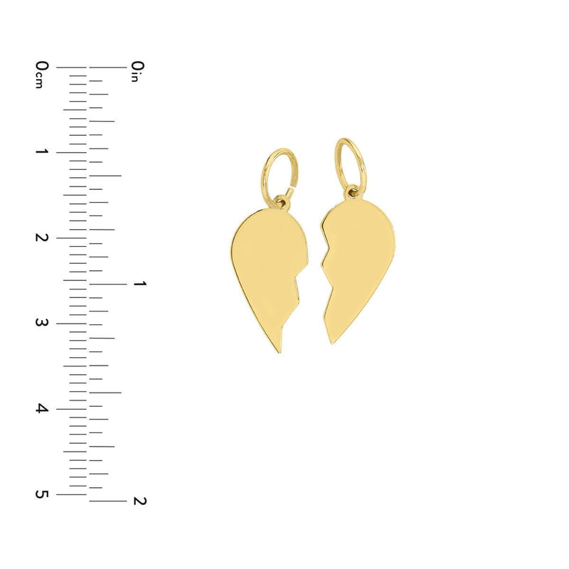 Birmingham Jewelry - 14K Yellow Gold Share My Heart Engravable Charm - Birmingham Jewelry