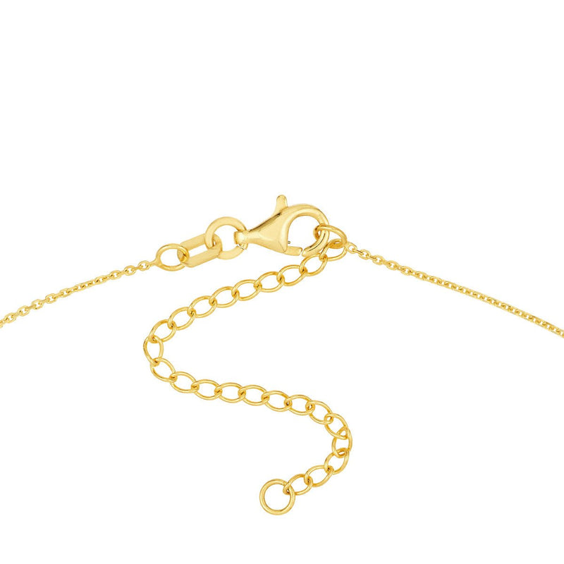 Birmingham Jewelry - 14K Yellow Gold Sideways Floating Turtle and Turq Bezel Necklace - Birmingham Jewelry