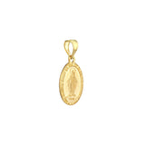 Birmingham Jewelry - 14K Yellow Gold Small Oval Blessed Mary Medal - Birmingham Jewelry