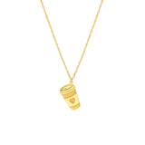 Birmingham Jewelry - 14K Yellow Gold So You Coffee Cup Necklace - Birmingham Jewelry